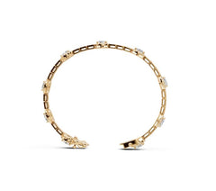 Sterling Silver Moissanite Bracelet Oval OV 6X4mm