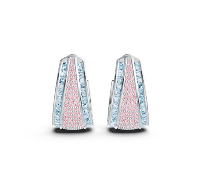 Sterling Silver Semi Mount Earrings Setting Princess SQ 2X2mm DHJ