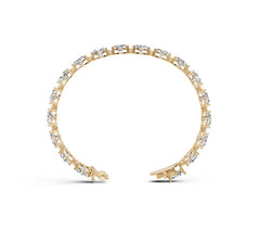 Sterling Silver Moissanite Bracelet 8X6mm