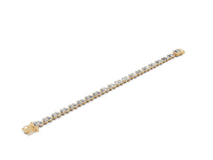 Sterling Silver Moissanite Bracelet Baguette BG 5x3mm