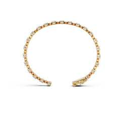 Sterling Silver Moissanite Bracelet Oval OV 6X4mm