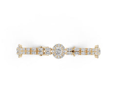 Sterling Silver Moissanite Bracelet Oval OV 8X6mm