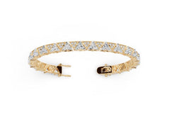 Sterling Silver Moissanite Bracelet Trillion TR 6X6mm