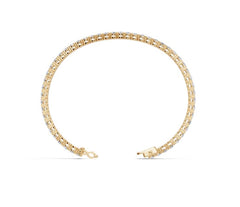 Sterling Silver Moissanite Bracelet Round RD 3.5mm