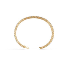 Sterling Silver Moissanite Bracelet Round RD 3x3mm