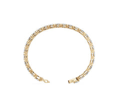 Sterling Silver Moissanite Bracelet Oval OV 6x4mm