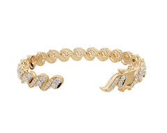 Sterling Silver Moissanite Moissanite or Moissanite Bracelet Round RD 3x3mm