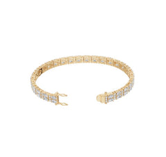 Sterling Silver Moissanite Bracelet Oval OV 5X3mm
