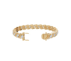Sterling Silver Moissanite Bracelet Moissanite Oval OV 6X4mm