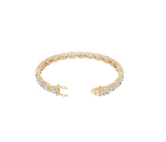 Sterling Silver Moissanite Tennis Moissanite Bracelet Oval OV 8X6mm