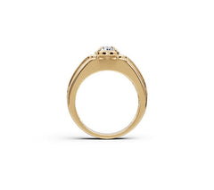 Men's 10K Gold Moissanite Ring Oval OV 8X6mm