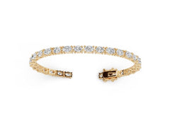 Sterling Silver Moissanite Bracelet Oval OV 6X4mm