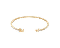 Sterling Silver Tennis Moissanite Bracelet Round RD 2x2mm