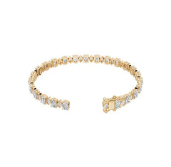 Sterling Silver Moissanite Bracelet Oval OV 6X4mm