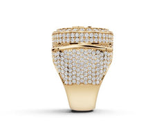 Men's Customizable Sterling Silver Champion Ring - Personalized Ring of Honor for Champions