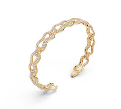 Sterling Silver Moissanite Moissanite or Moissanite Bracelet Round RD 1.5mm