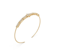 Sterling Silver Moissanite Bracelet Round RD 3x3mm