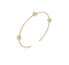 Sterling Silver Moissanite Bracelet 5x5mm