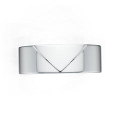 Sterling Silver Men's Ring Wide Band Geometric Design