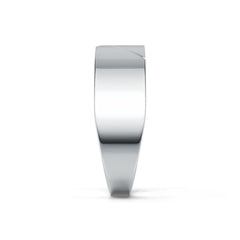 Sterling Silver Men's Ring Wide Band Geometric Design