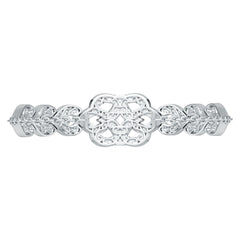 Sterling Silver Moissanite or Sapphire Bracelet Black Moissanite