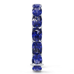 Sterling Silver Moissanite or Sapphire Bracelet Cushion CU 12X10mm