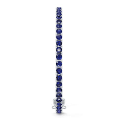 Sterling Silver Moissanite or Sapphire Bracelet Round RD 3.5mm