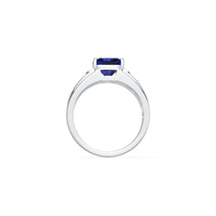 Men's Sterling Silver Moissanite Ring Square Emerald SQ 8x8mm