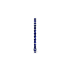 Sterling Silver Tennis Moissanite or Sapphire Bracelet RD 5x5mm