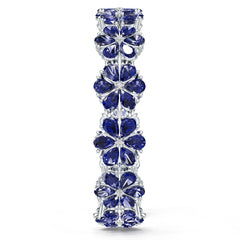 Sterling Silver Moissanite or Sapphire Bracelet Pear PE 6X4mm