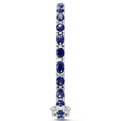 Sterling Silver Moissanite Bracelet Oval OV 6X4mm