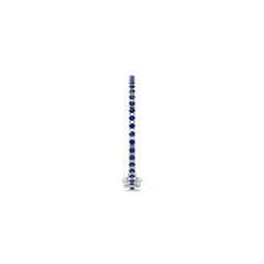 Sterling Silver Moissanite or Sapphire Bracelet Round RD 3x3mm