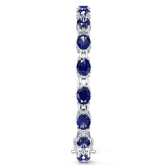Sterling Silver Moissanite Bracelet Oval OV 8X6mm