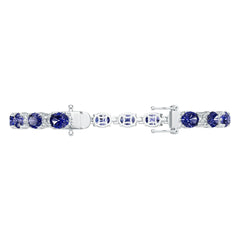 Sterling Silver Moissanite Bracelet Oval OV 8X6mm