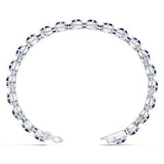 Sterling Silver Moissanite or Sapphire Bracelet 6X4mm