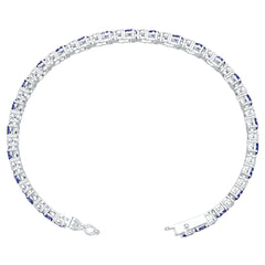 Sterling Silver Moissanite Bracelet Oval OV 5X3mm