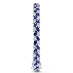 Sterling Silver Moissanite Bracelet Oval OV 5X3mm