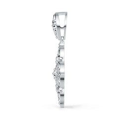 Sterling Silver Pendant Filigree Art Deco