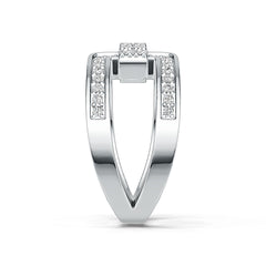Sterling Silver Moissanite Ring Round RD 1.5mm