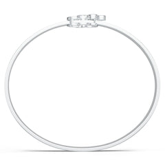 Sterling Silver Moissanite or Sapphire Bracelet Round RD 2.5mm