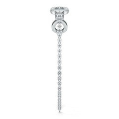 Sterling Silver Moissanite or Sapphire Bracelet Round RD 2.8mm