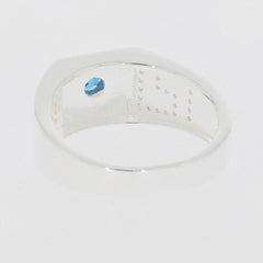 Men's Sterling Silver Semi Mount Ring Setting Round RD 4x4mm - Syzjewelry