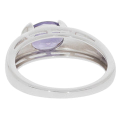 Sterling Silver Semi Mount Ring Setting Oval OV 9X7mm East West - Syzjewelry