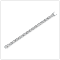 Sterling Silver Moissanite or Sapphire Bracelet Oval OV 10X8mm