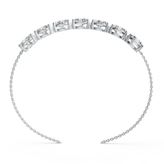 Sterling Silver Moissanite Bracelet Oval OV 9x7mm