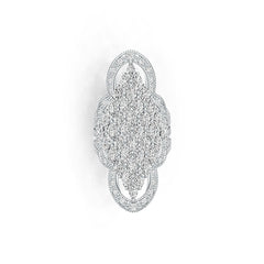 Sterling Silver Semi Mount Ring Setting Marquise MQ 5X2.5mm DHJ