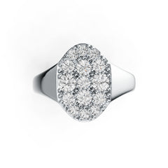 Sterling Silver Semi Mount Ring Setting Round RD 3.5mm DHJ