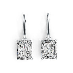 Sterling Silver Semi Mount Earrings Setting Emerald OCT 10X8mm DHJ