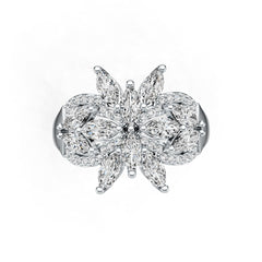 Sterling Silver Semi Mount Ring Setting Marquise MQ 6X3mm DHJ