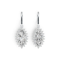 Sterling Silver Semi Mount Earrings Setting Marquise MQ 15X7mm - Syzjewelry